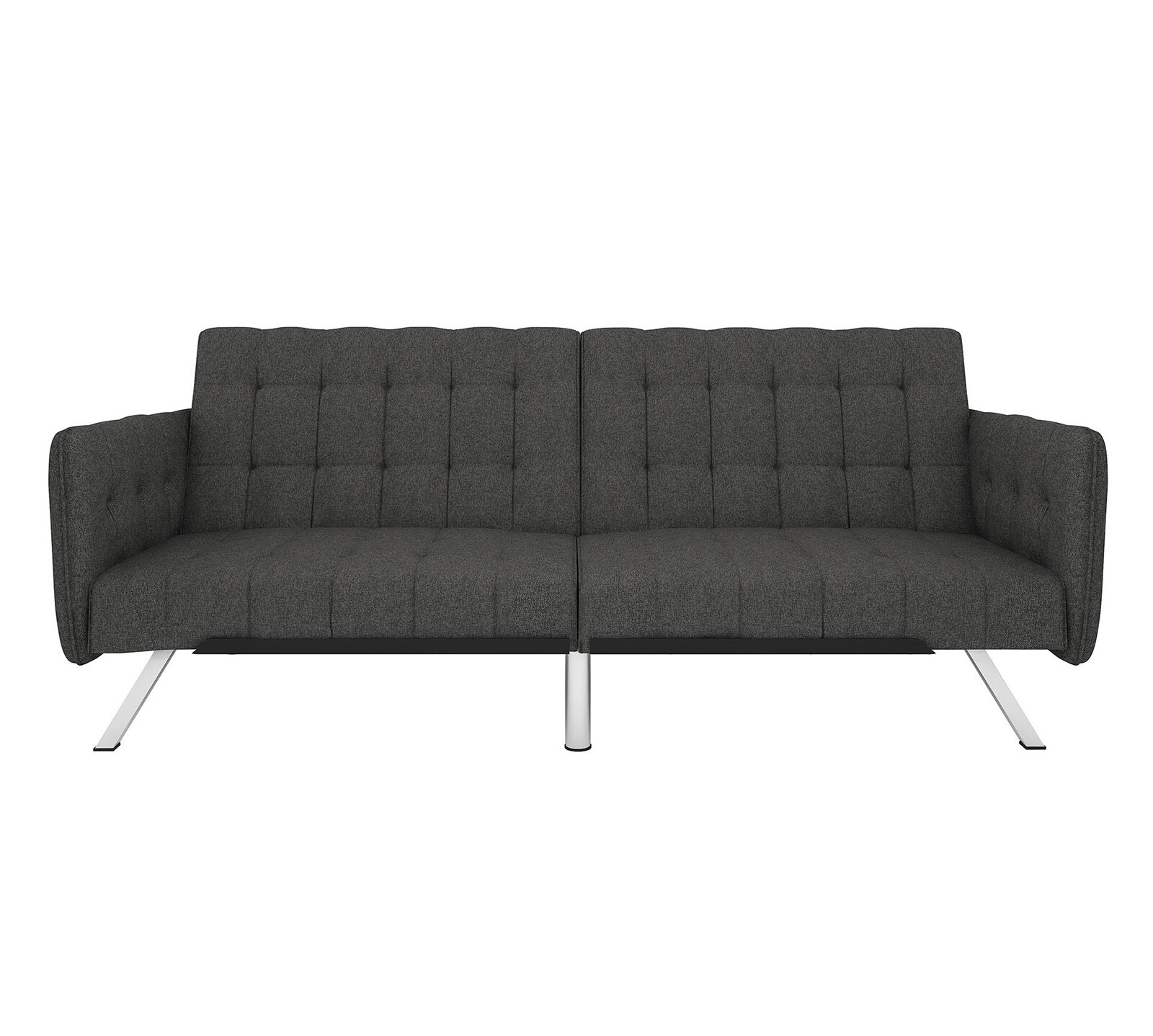 Elvia Convertible Linen Futon & Sofa Sleeper